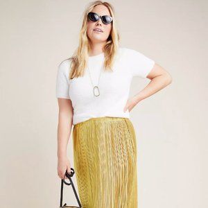 Anthropologie Maeve Domi Midi Skirt